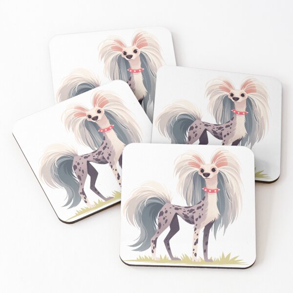 Item preview, Cute Chinese crested puppy dog designed and sold by MendaciousMina.