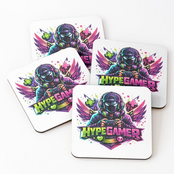 Item preview, Hype Gamer – Neon Winged Cyber Gaming Art designed and sold by AstraDrip Studio.