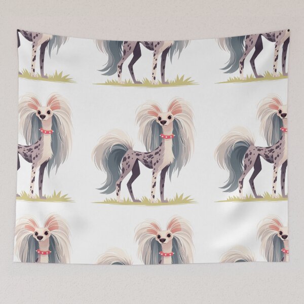 Item preview, Cute Chinese crested puppy dog designed and sold by MendaciousMina.