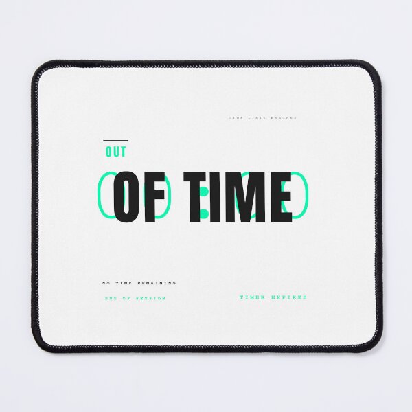 Item preview, OUT OF TIME – Minimal Futuristic Typography Design designed and sold by HeartAndArtShop.