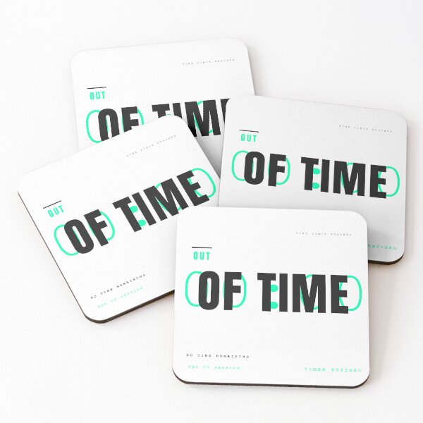 Item preview, OUT OF TIME – Minimal Futuristic Typography Design designed and sold by HeartAndArtShop.