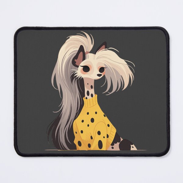Item preview, Cute Chinese crested puppy dog designed and sold by MendaciousMina.