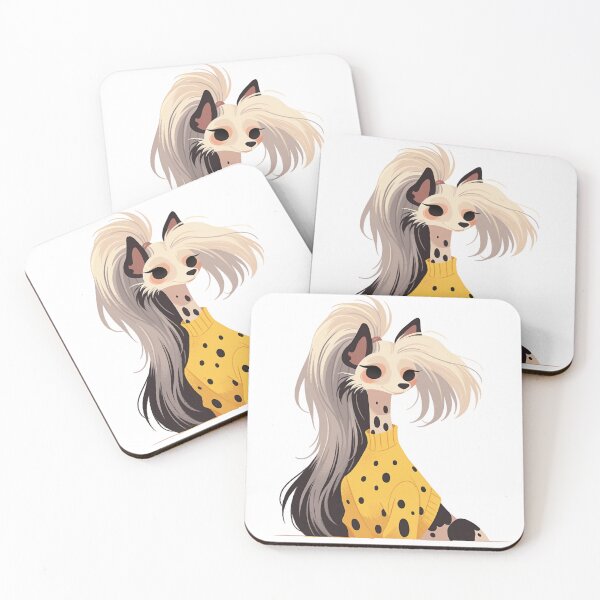 Item preview, Cute Chinese crested puppy dog designed and sold by MendaciousMina.