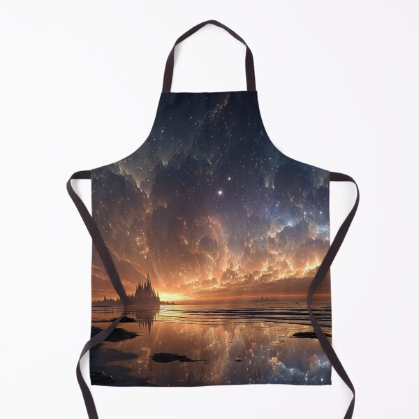 Item preview, Fantasy Sky Landscape Wall Art | Panoramic Coastal Print | Celestial Seascape Decor designed and sold by GSizzle1.
