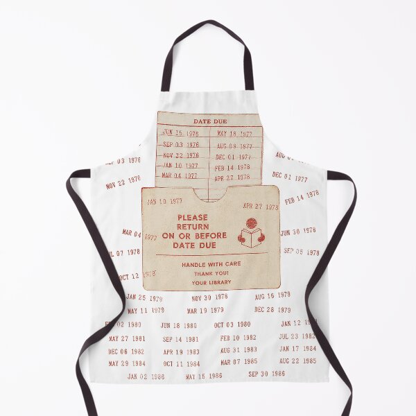 Item preview, Vintage Library Checkout Card Pocket – Red Ink Nostalgia Shirt designed and sold by DiamondSkyShirt.