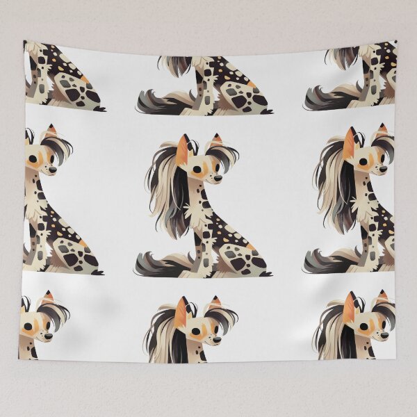 Item preview, Cute Chinese crested puppy dog designed and sold by MendaciousMina.