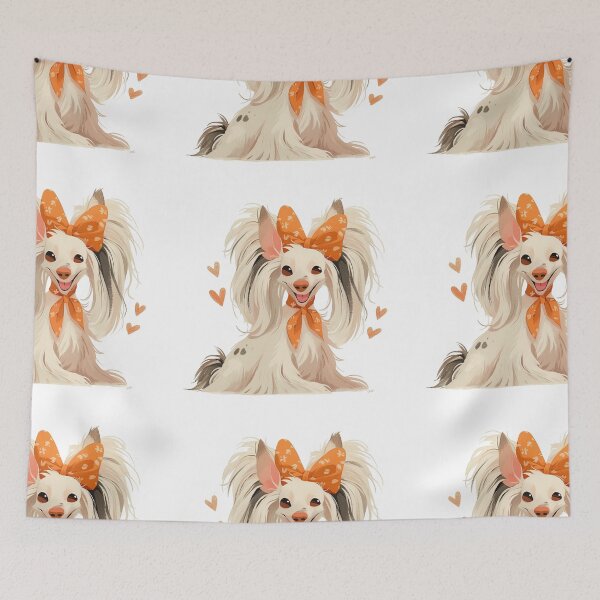 Item preview, Cute Chinese crested puppy dog designed and sold by MendaciousMina.