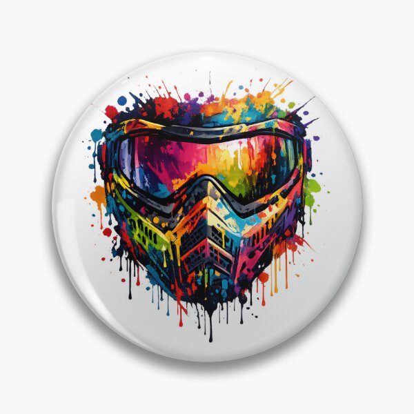 Item preview, Paintball Mask Colorful Explosion of Colors designed and sold by OTSC.