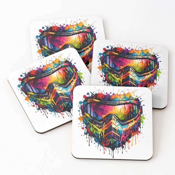 Item preview, Paintball Mask Colorful Explosion of Colors designed and sold by OTSC.