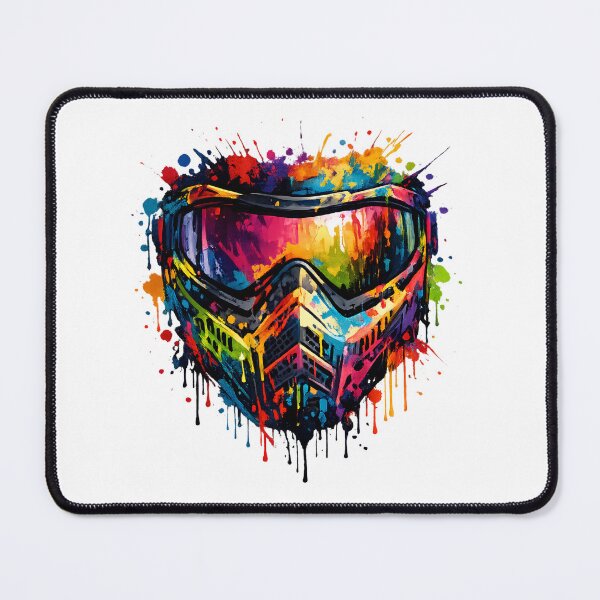 Item preview, Paintball Mask Colorful Explosion of Colors designed and sold by OTSC.