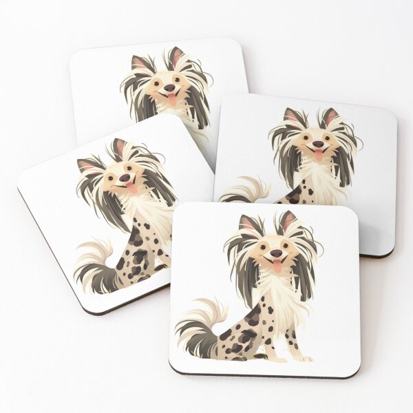 Item preview, Cute Chinese crested puppy dog designed and sold by MendaciousMina.