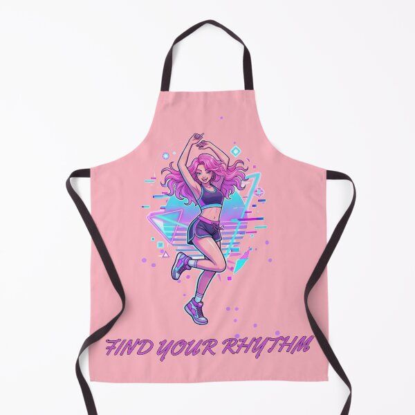 Item preview, Cute Retro Anime Style Fitness Dancer Sticker Find Your Rhythm Design designed and sold by RamjoVerse.