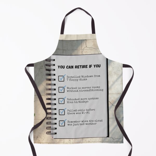 Item preview, IT Retirement Checklist Funny Geek Card designed and sold by Compusmurf Design.