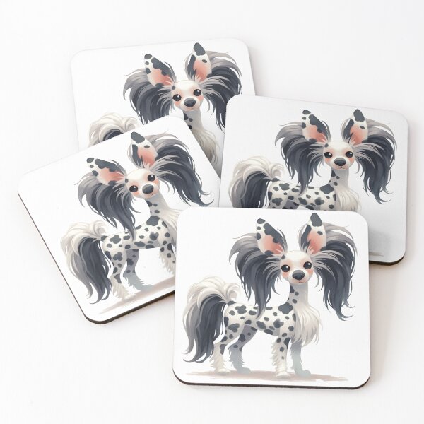 Item preview, Cute Chinese crested puppy dog designed and sold by MendaciousMina.