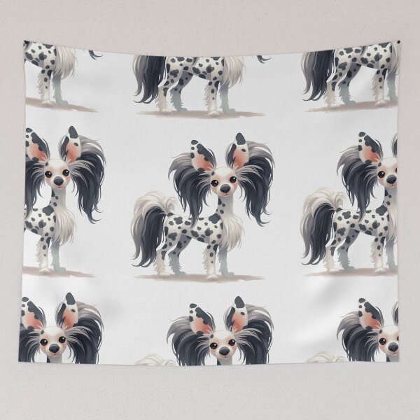 Item preview, Cute Chinese crested puppy dog designed and sold by MendaciousMina.