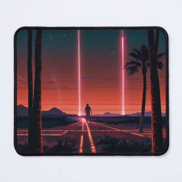 Item preview, Dark Outrun Aesthetic Neon Grid Art | Arcane Anime Phone Case Art designed and sold by Joy-boy-op.