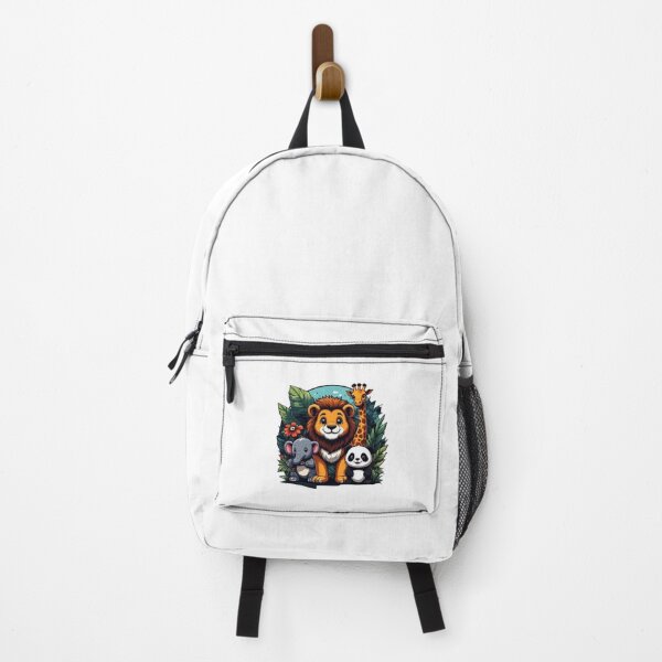 Item preview, Cute Jungle Animals Cartoon – Lion, Giraffe, Elephant & Panda Illustration designed and sold by PrintforDesign.