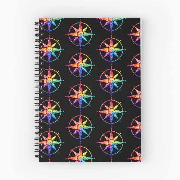 Item preview, Tie Dye Rainbow Compass Rose Star designed and sold by jgvisualarts.