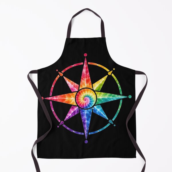 Item preview, Tie Dye Rainbow Compass Rose Star designed and sold by jgvisualarts.
