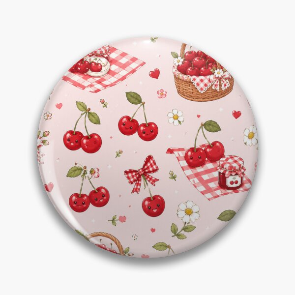 Item preview, Sweet Cherry Picnic Pattern designed and sold by Aramdesing.