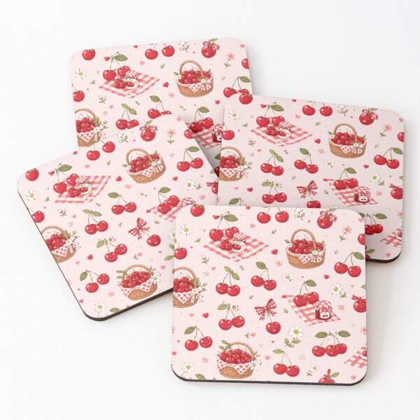 Item preview, Sweet Cherry Picnic Pattern designed and sold by Aramdesing.