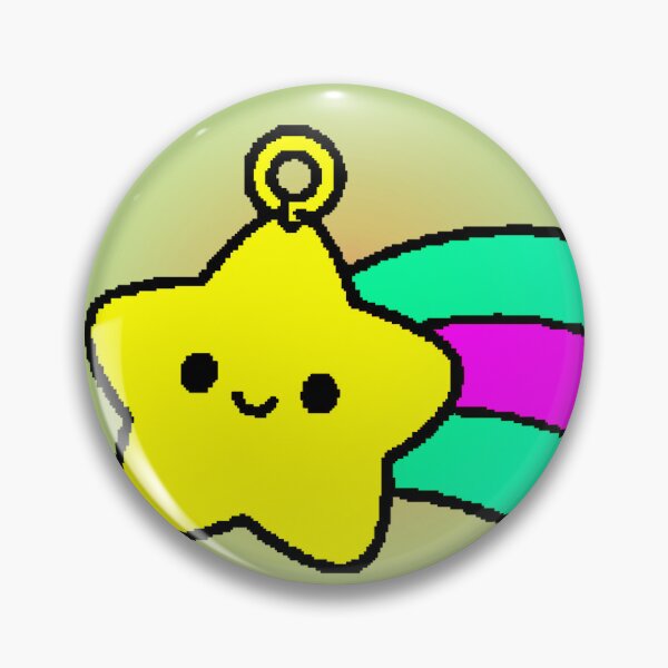 Item preview, Kawaii Pixel Shooting Star Cute Aesthetic Sticker designed and sold by AstronautMerch.