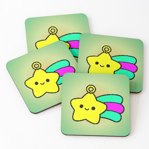 Item preview, Kawaii Pixel Shooting Star Cute Aesthetic Sticker designed and sold by AstronautMerch.