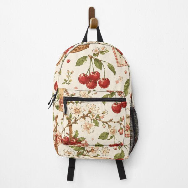Item preview, Cottagecore Cherry Garden Pattern designed and sold by Aramdesing.