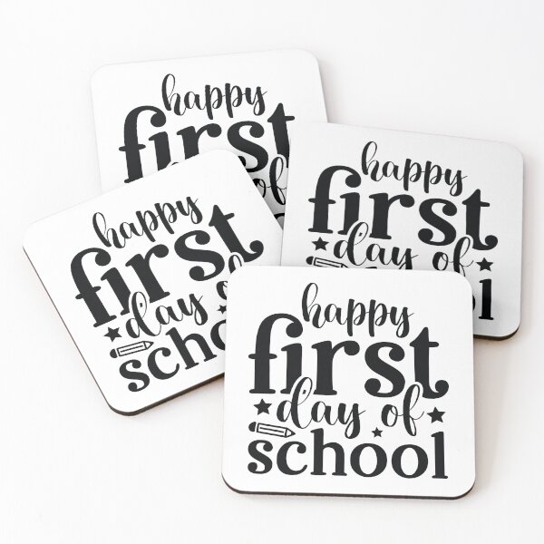 Item preview, Happy First Day Of School - Cute Kindergarten Teacher Grade Classroom Gift designed and sold by FuzionRaptor.