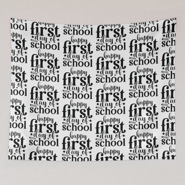Item preview, Happy First Day Of School - Cute Kindergarten Teacher Grade Classroom Gift designed and sold by FuzionRaptor.