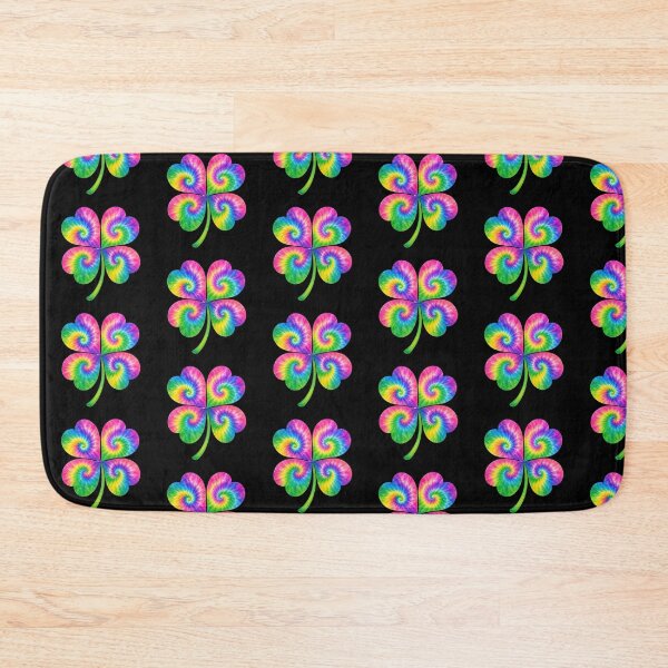 Item preview, Tie Dye Rainbow Four Leaf Clover designed and sold by jgvisualarts.