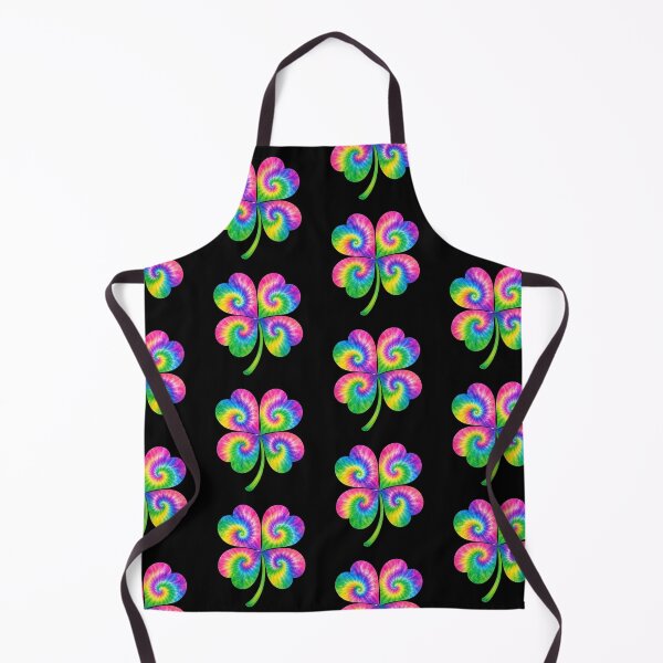 Item preview, Tie Dye Rainbow Four Leaf Clover designed and sold by jgvisualarts.