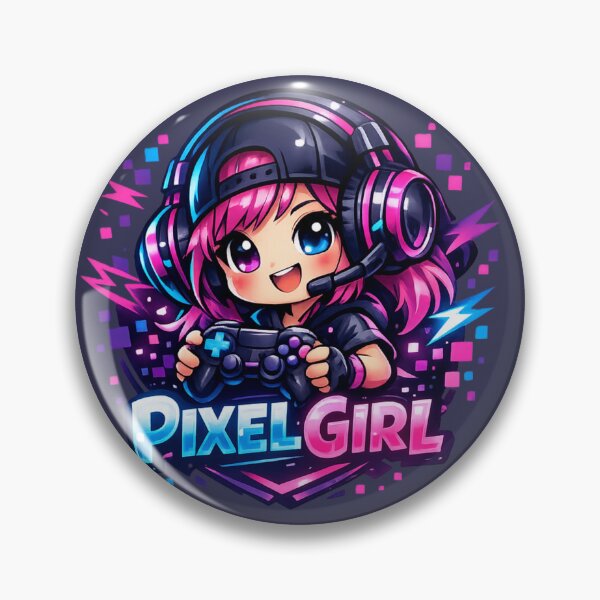 Item preview, Pixel Girl Gamer – Retro Pixel Character designed and sold by AstraDrip Studio.