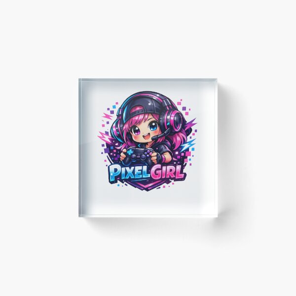 Item preview, Pixel Girl Gamer – Retro Pixel Character designed and sold by AstraDrip Studio.