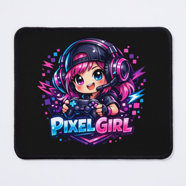 Item preview, Pixel Girl Gamer – Retro Pixel Character designed and sold by AstraDrip Studio.