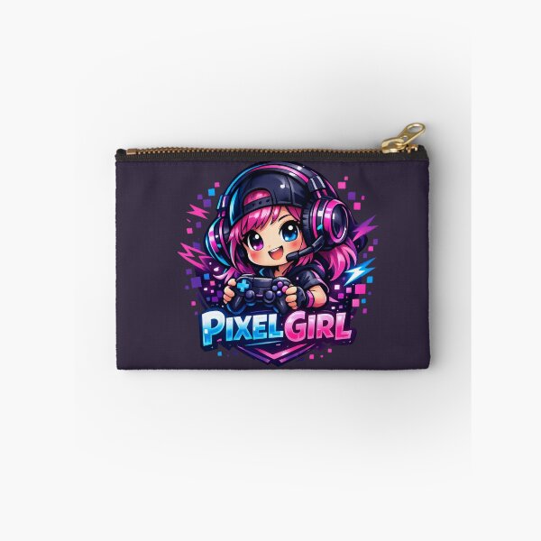 Item preview, Pixel Girl Gamer – Personaje retro pixelado designed and sold by AstraDrip Studio.
