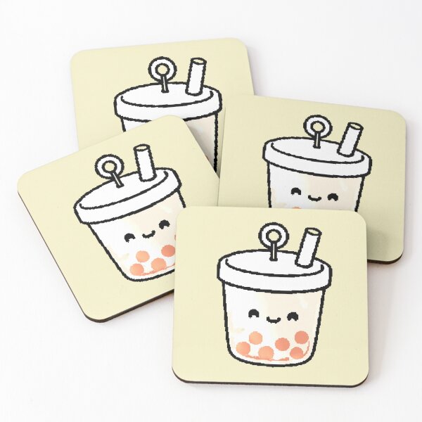 Item preview, Kawaii Boba Tea Bubble Tea Cute Aesthetic Sticker designed and sold by AstronautMerch.