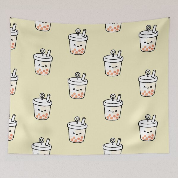 Item preview, Kawaii Boba Tea Bubble Tea Cute Aesthetic Sticker designed and sold by AstronautMerch.