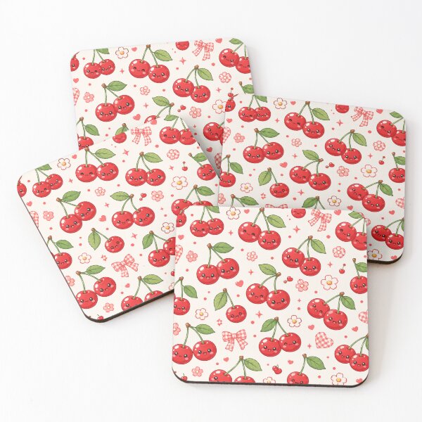 Item preview, Kawaii Cherry Pattern designed and sold by Aramdesing.