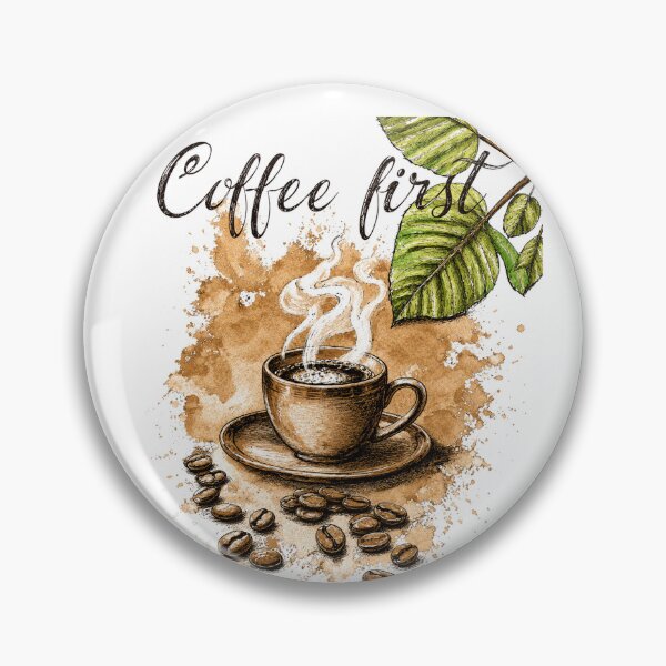 Item preview, Coffee cup among spilled coffee beans designed and sold by Niccasso_Store.