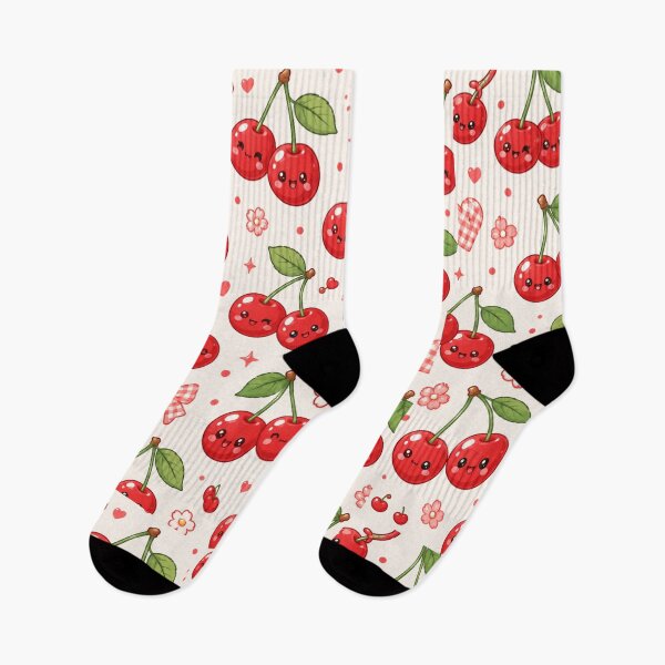Item preview, Kawaii Cherry Pattern designed and sold by Aramdesing.