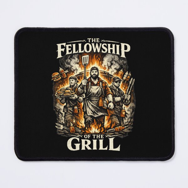 Item preview, The Fellowship of the Grill designed and sold by CerealBoxInk.