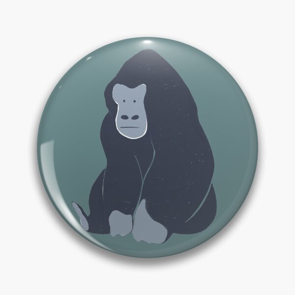 Item preview, Mountain Gorilla | Cute Silverback Illustration designed and sold by Covo Studio.