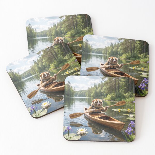 Item preview, Happy Slow Loris Kayaks a Minnesota Lake designed and sold by Tridentulus.