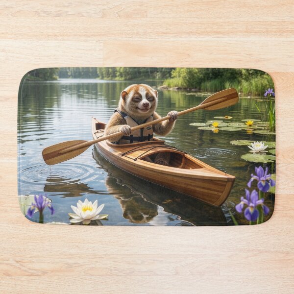 Item preview, Happy Slow Loris Kayaks a Minnesota Lake designed and sold by Tridentulus.