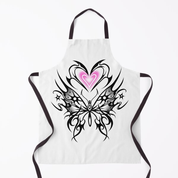 Item preview, Butterfly with neon pink heart, tribal cybergoth sigilism designed and sold by Tribalgothss.