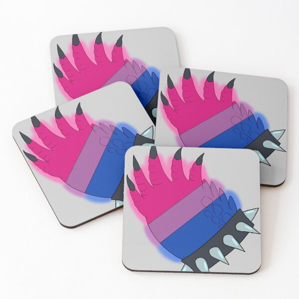 Item preview, Bi Pride Punk Paw- Crocodile designed and sold by JinxyZilla.