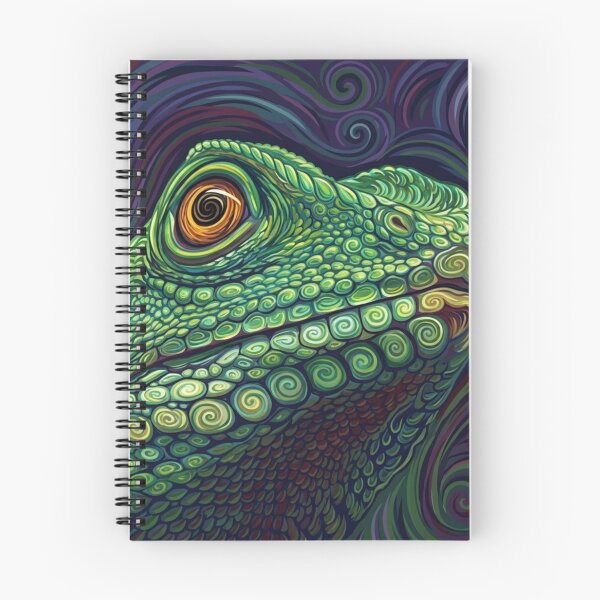 Item preview, Starry Night Water Dragon: Van Gogh Inspired Reptile Art designed and sold by Apex_Visuals.