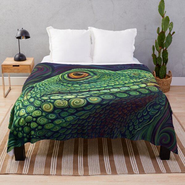 Item preview, Starry Night Water Dragon: Van Gogh Inspired Reptile Art designed and sold by Apex_Visuals.