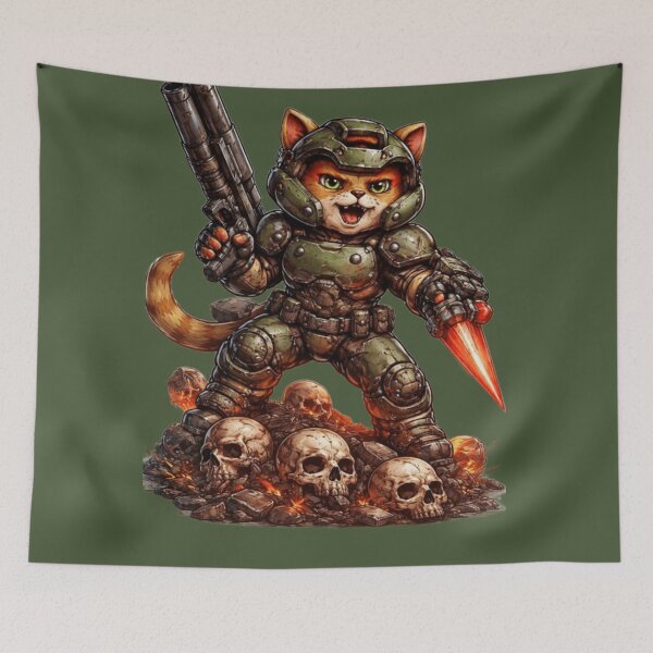 Item preview, Cat. With stealth gun fire  designed and sold by  Mudikeys.